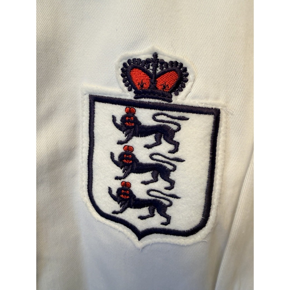 Toffs England 1930-50s Retro Football Shirt Large Heavyweight Cotton Three Lions - Picture 2 of 7